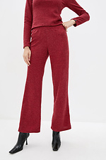 Red trouser suit in soft jersey Garne 3033694 photo №6