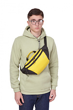 Желтая поясная сумка бананка прямоугольной формы GARD 8011694 фото №2