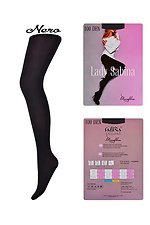 Black tights 100 den microfiber  8042695 photo №1