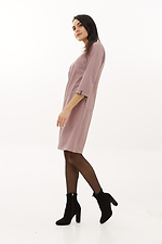 Business short dress made of high-quality eco-leather in pink color Garne 3039696 photo №2