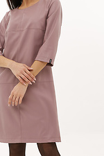 Business short dress made of high-quality eco-leather in pink color Garne 3039696 photo №4