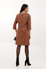 Business red midi dress made of high-quality eco-leather Garne 3039697 photo №4