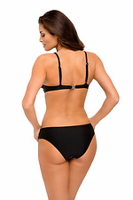Einteiliger, karierter Badeanzug mit transparenten Einsätzen und Push-up-BH Marko 4023698 Foto №3