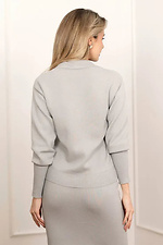 Women's jumper in light gray color  4038698 photo №3