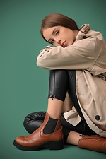 Leather demi boots with a small heel  4205699 photo №2