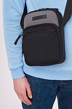 Двухцветная сумка через плечо мессенджер на длинном ремешке GARD 8011699 фото №2