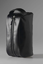 Small cosmetic bag made of high-quality eco-leather in black SGEMPIRE 8015699 photo №1