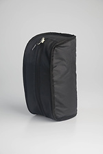 Маленька сумка косметичка із якісної еко-шкіри чорного кольору SGEMPIRE 8015699 фото №5