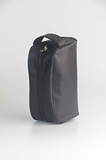 Маленька сумка косметичка із якісної еко-шкіри чорного кольору SGEMPIRE 8015700 фото №2