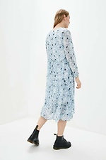 Шифоновое платье MERID в цветочный рисунок с воланом по подолу Garne 3037701 фото №3