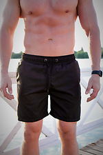 Black swim shorts with mesh lining Without 8048702 photo №2