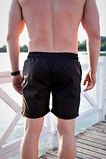Schwarze Badeshorts mit Netzfutter Without 8048702 Foto №4