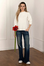 Women's jumper in white color Sewel 4038703 photo №4