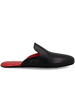 Men's leather slippers with closed toe Forester 4101703 photo №2