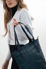 Przestronna niebieska torba typu shopper z długimi rączkami SGEMPIRE 8015705 zdjęcie №2