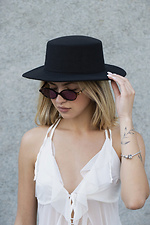 Women's Hat Walter Basic Black Without 8049705 photo №2