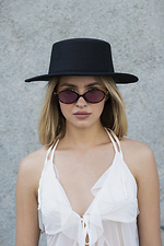 Women's Hat Walter Basic Black Without 8049705 photo №4