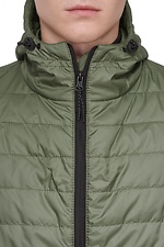 Демісезонна чоловіча куртка кольору хакі з капюшоном GARD 8011706 фото №7