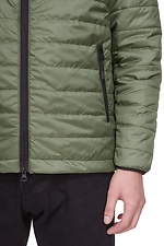 Демісезонна чоловіча куртка кольору хакі з капюшоном GARD 8011706 фото №8