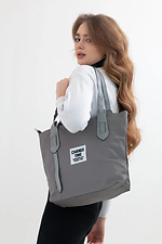 Spacious gray shopper bag with long handles SGEMPIRE 8015706 photo №1