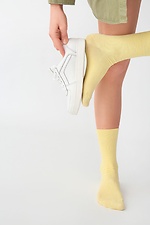 White leather flat sneakers for spring  4205707 photo №6