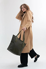 Spacious khaki shopping bag with long handles SGEMPIRE 8015707 photo №1