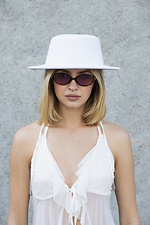 Women's Hat Walter Basic White Without 8049707 photo №4
