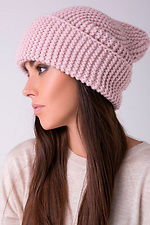 Hat with lapel in thick yarn  4036708 photo №2