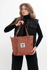 Capacious red shopper bag with long handles SGEMPIRE 8015708 photo №1