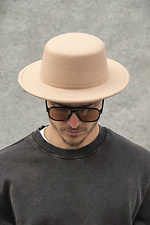 Мужская Шляпа Walter Basic Beige Without 8049708 фото №2