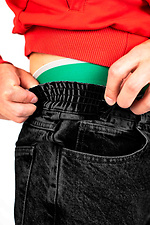 Gerade geschnittene Mom-Jeans für Herren mit mittelhohem Bund Custom Wear 8025709 Foto №6