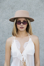 Женская Шляпа Walter Basic Beige Without 8049709 фото №4