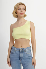 Gestricktes One-Shoulder-Top für Damen in lemon  4038710 Foto №1