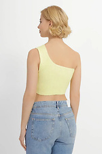Gestricktes One-Shoulder-Top für Damen in lemon  4038710 Foto №2