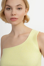 Gestricktes One-Shoulder-Top für Damen in lemon  4038710 Foto №4
