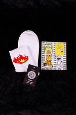 Hohe Socken aus weißer Baumwolle mit Muster Without 8042710 Foto №1