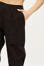 Вельветовые брюки РIСК бананы серого цвета с завышенной посадкой Garne 3039711 фото №5