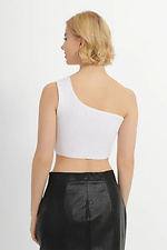 One-Shoulder-Strickoberteil für Damen in weiß  4038711 Foto №2