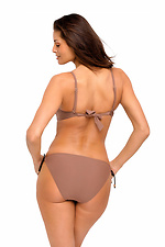 Beigefarbener Push-up-Monokini-Badeanzug mit floralen Details Marko 4023712 Foto №3