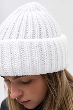 Теплая Женская Зимняя Шапка Without Pikul 2026 White Without 8056712 фото №5