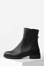Black winter boots made of genuine leather 4205714 photo №1