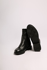 Black winter boots made of genuine leather 4205714 photo №3