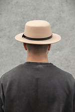 Walter Men's Hat With Strap Beige Without 8049714 photo №4