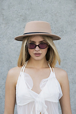 Walter Damen Hut mit Riemen Beige Without 8049715 Foto №2