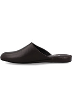 Men's leather slippers for summer with a closed toe Forester 4101716 photo №3