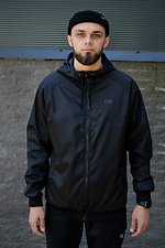 Мужская легкая куртка ветровка удлиненного кроя с капюшоном Without 8048717 фото №2