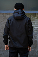 Мужская легкая куртка ветровка удлиненного кроя с капюшоном Without 8048717 фото №4