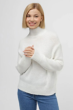 Gestrickter Damenpullover weiß Sewel 4038718 Foto №1