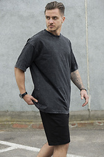 Herren Washed Vintage Oversized Sommer T-Shirt Washed Without 8049718 Foto №2