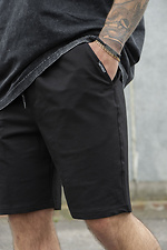 Herren Basic-Strickshorts aus Baumwolle Basic Schwarz Without 8049719 Foto №5